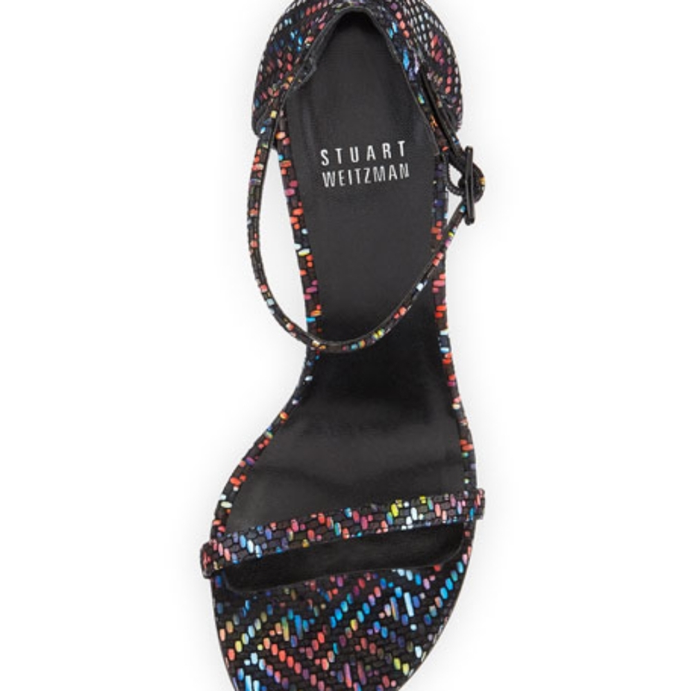 Stuart Weizman Nudist Song Multi Color Sandals Sz… - image 6